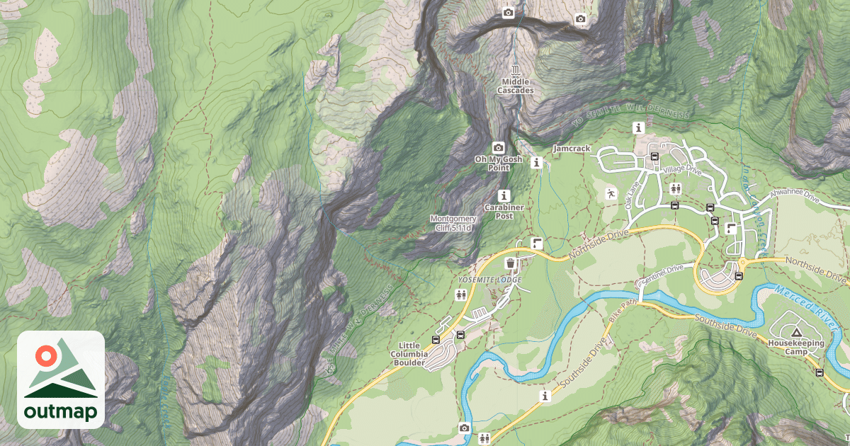 Map of Montgomery Cliff