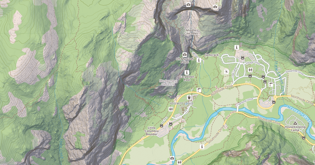 Map preview of Montgomery Cliff