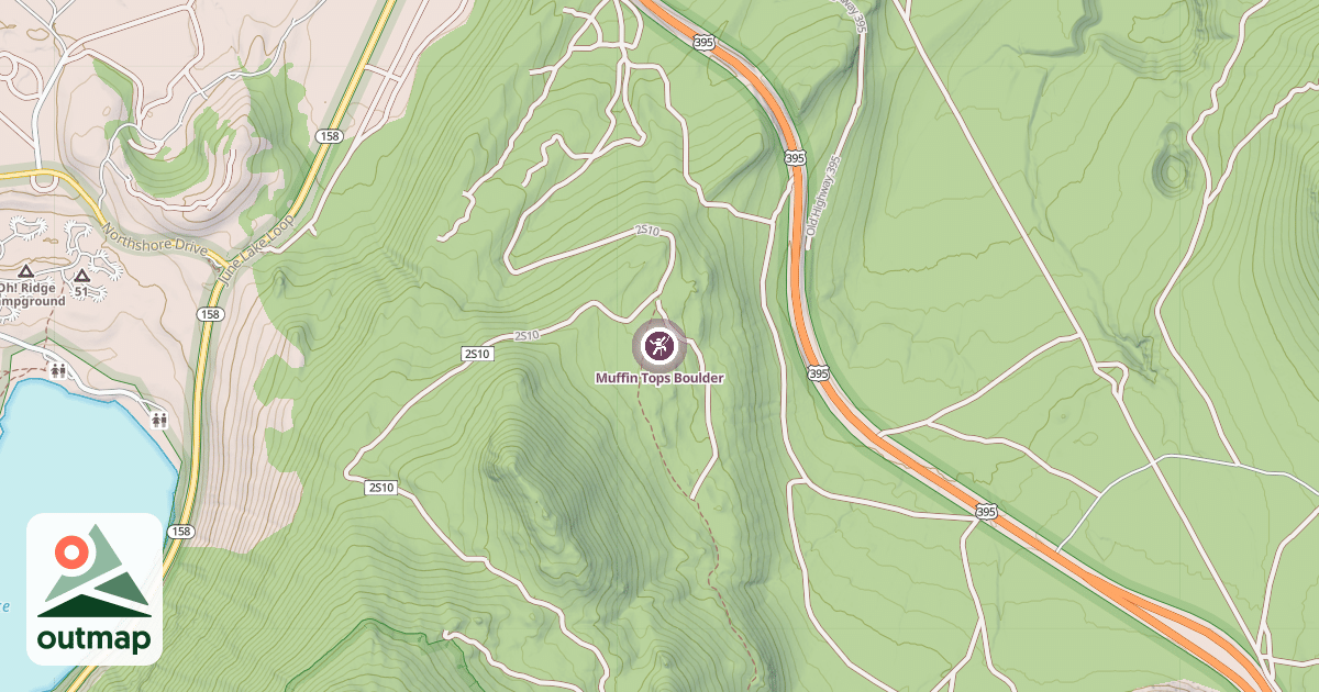 Map of Muffin Tops Boulder