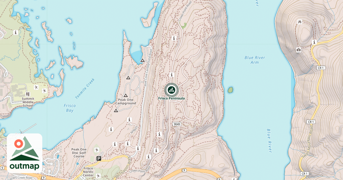 Map of Frisco Peninsula