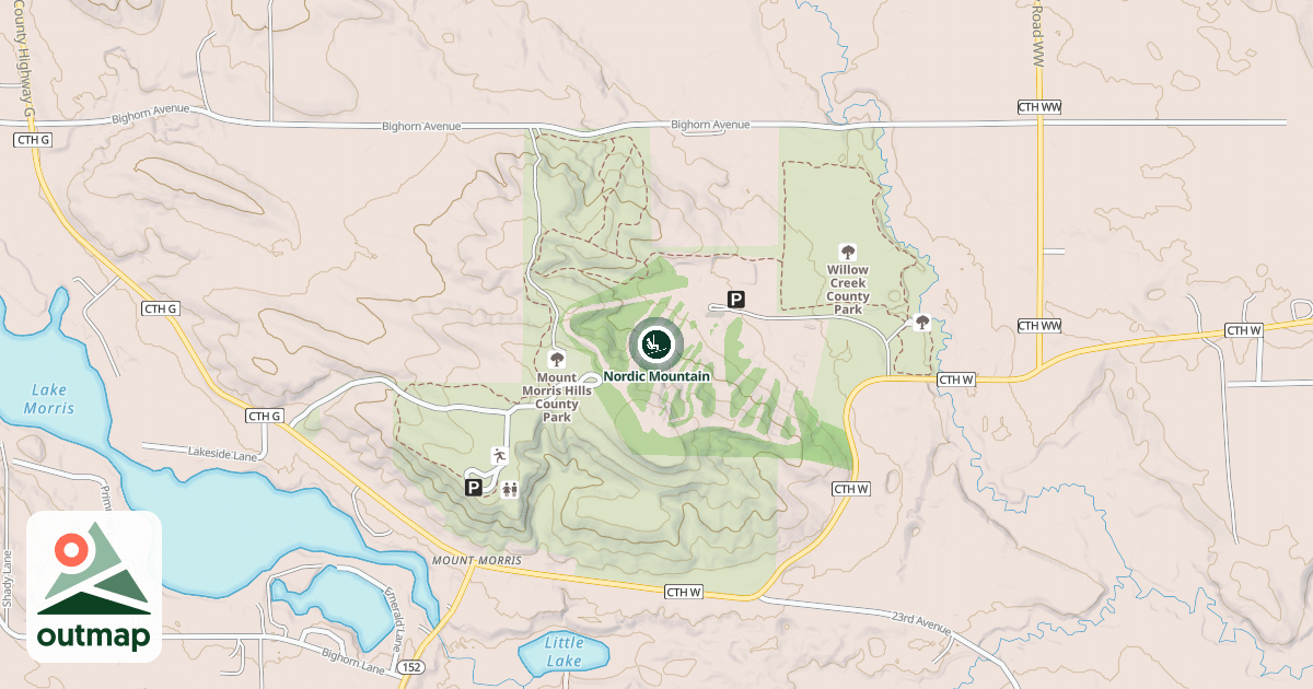 Map of Nordic Mountain