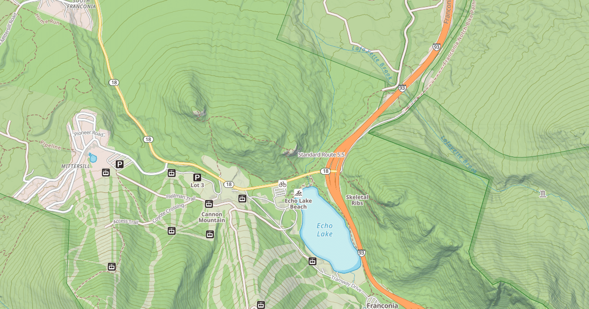 Map preview of Standard Route