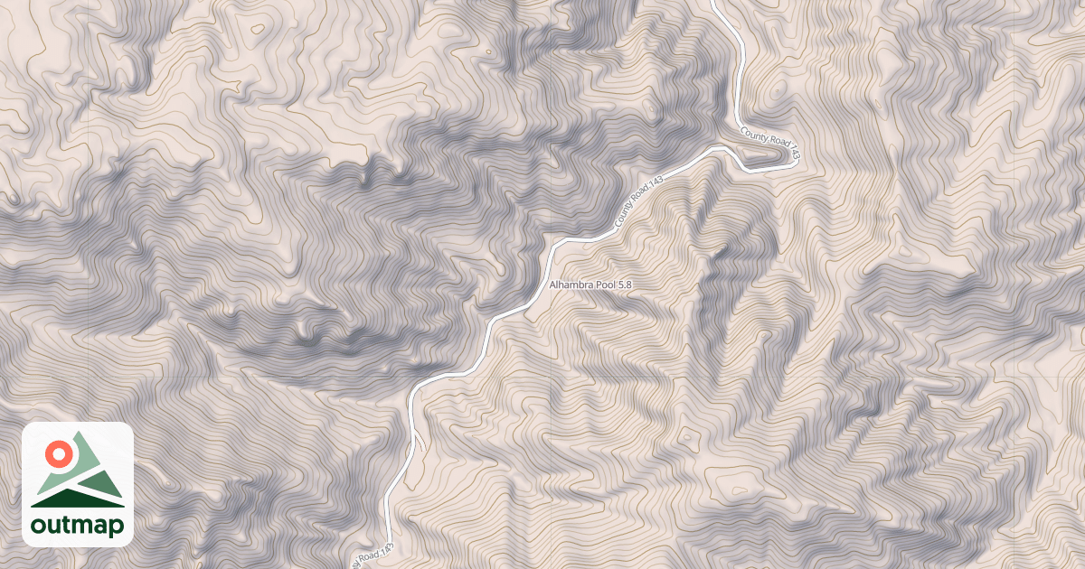 Map of Alhambra Pool