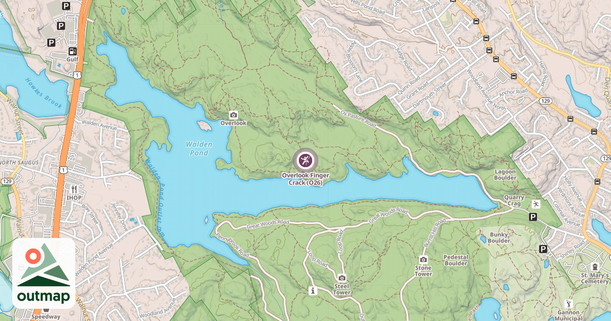 Map of Overlook Finger Crack (O26)