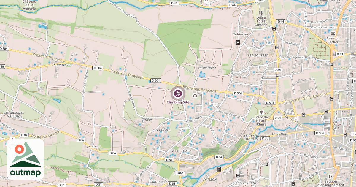 Map of Climbing Site