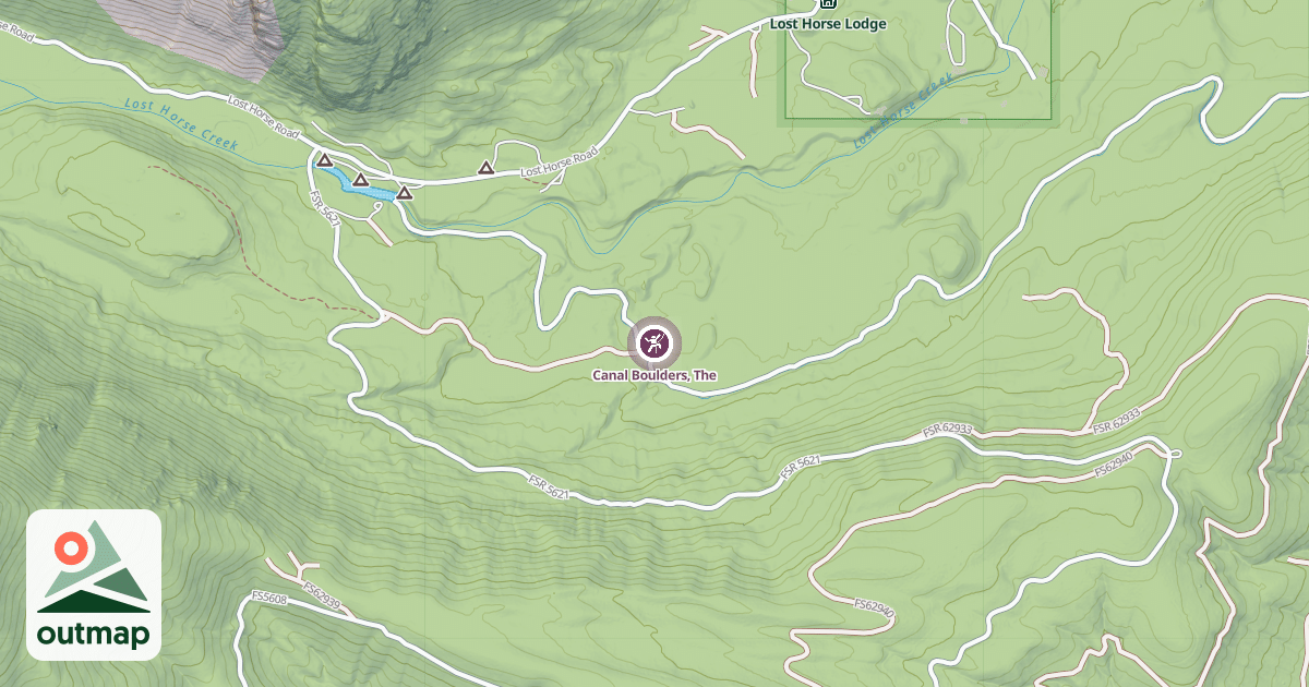 Map of Canal Boulders, The