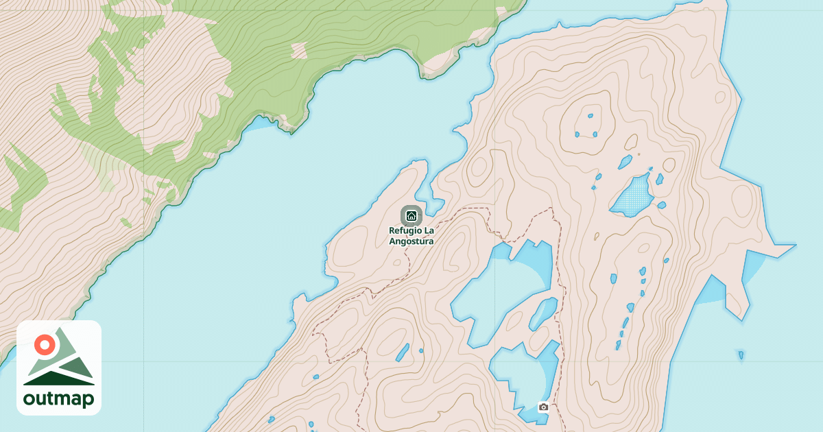 Map of Refugio La Angostura
