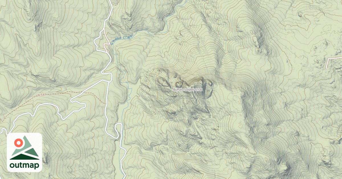Map of Buffalo Soldier