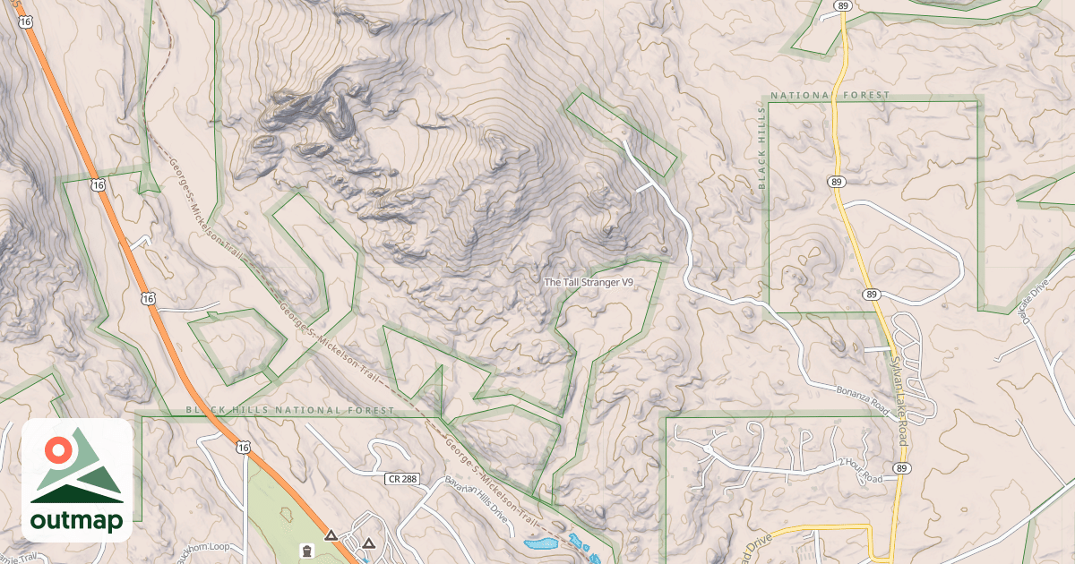 Map of The Tall Stranger