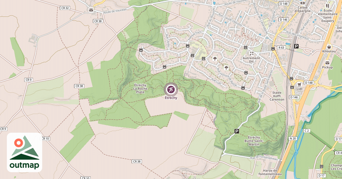 Map of Étréchy