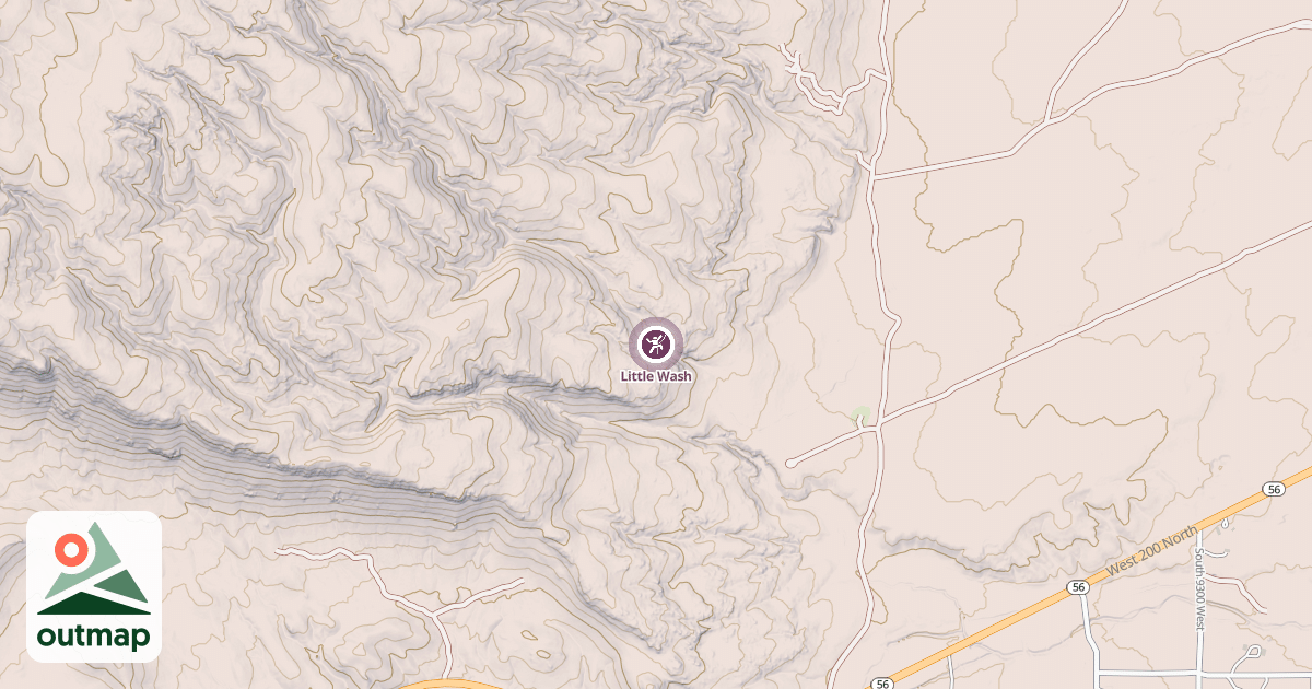 Map of Little Wash