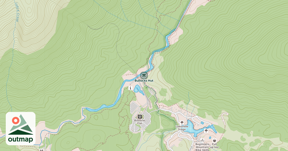 Map of Bullocks Hut