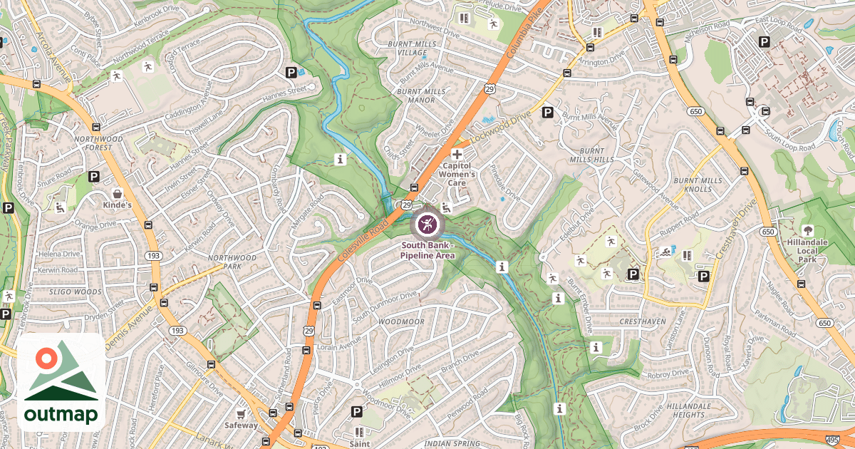 Map of South Bank - Pipeline Area