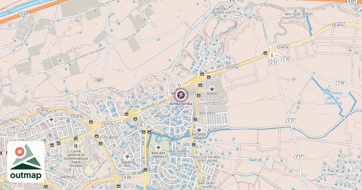 Map of Arriba Arriba