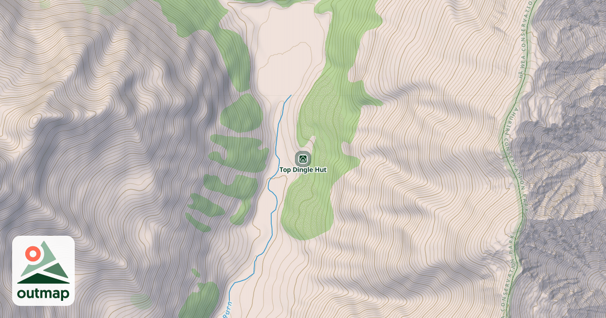Map of Top Dingle Hut