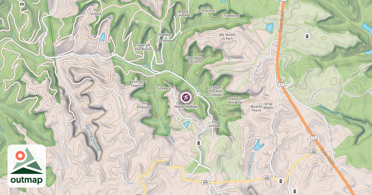 Map of Hazel Hollow