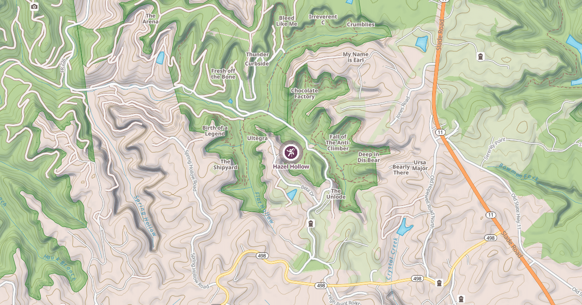 Map preview of Hazel Hollow