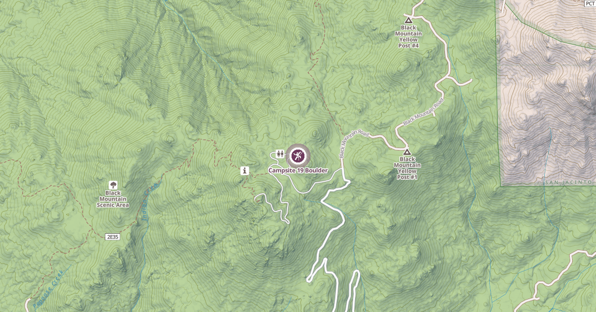 Map preview of Campsite 19 Boulder