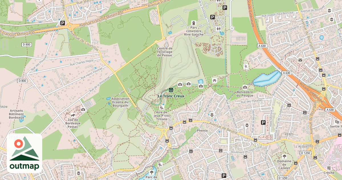 Map of Le Tronc Creux