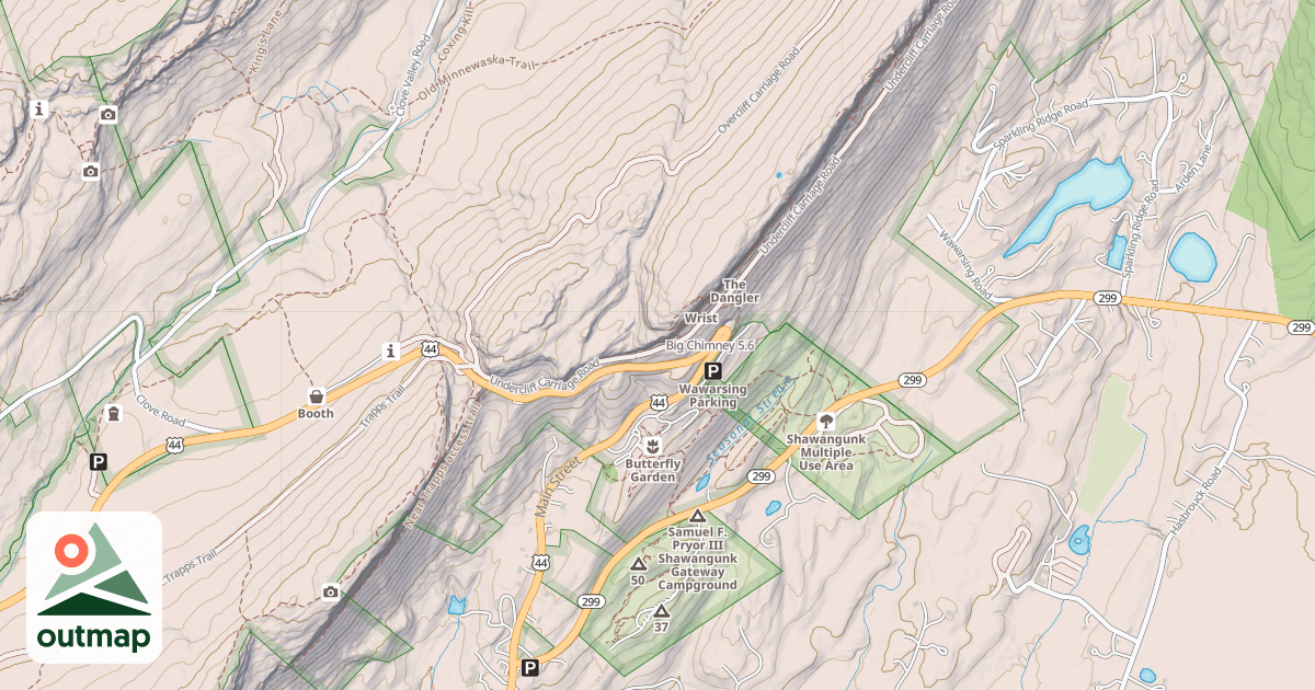Map of Big Chimney