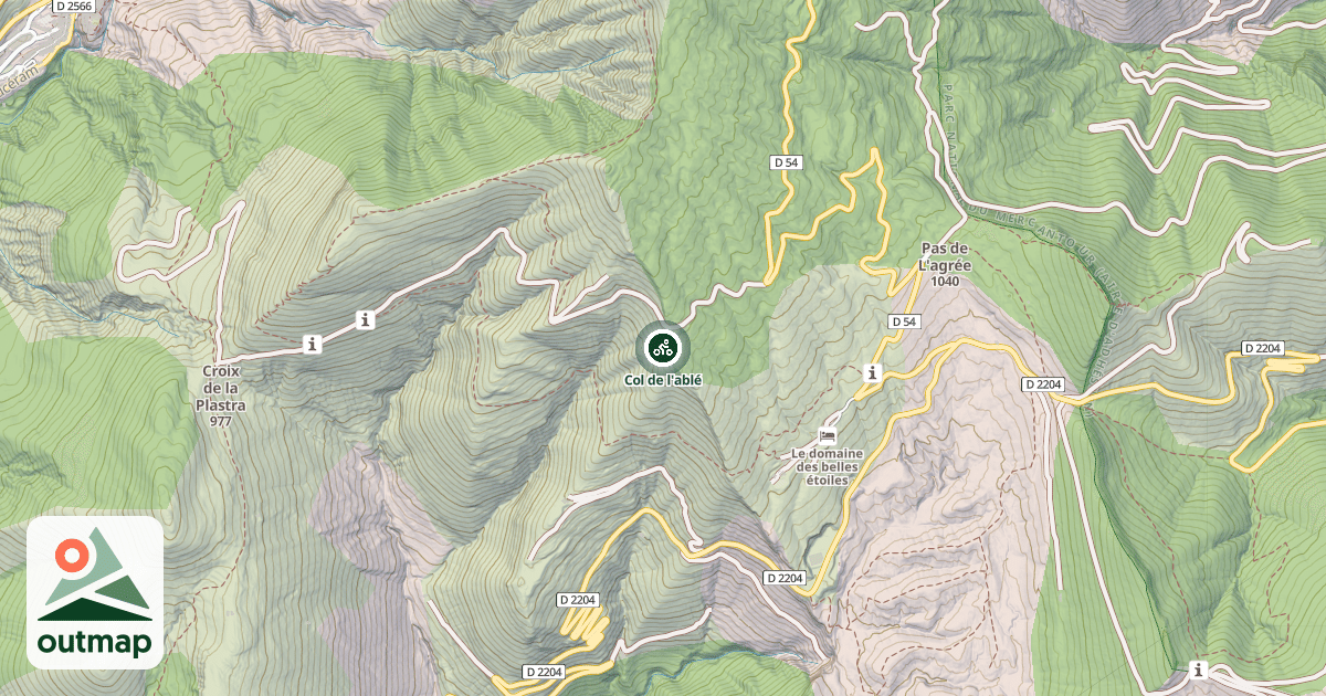 Map of Col de l'ablé