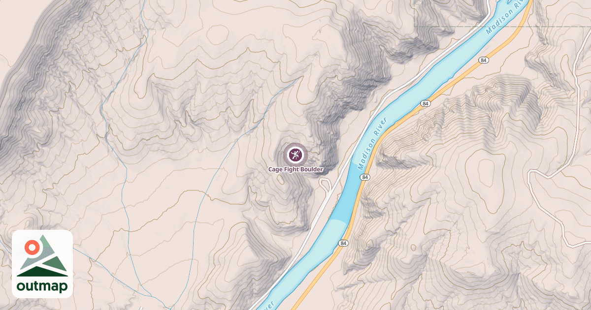 Map of Cage Fight Boulder