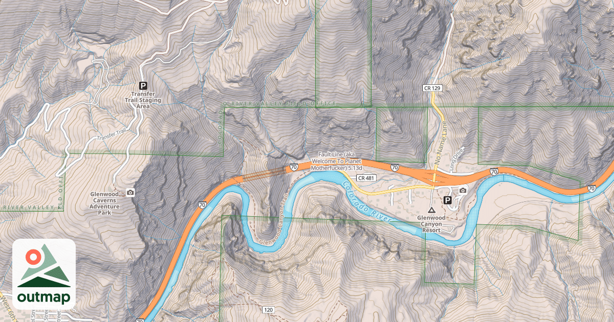 Map of Fault Line (aka Welcome To Planet Motherfucker)