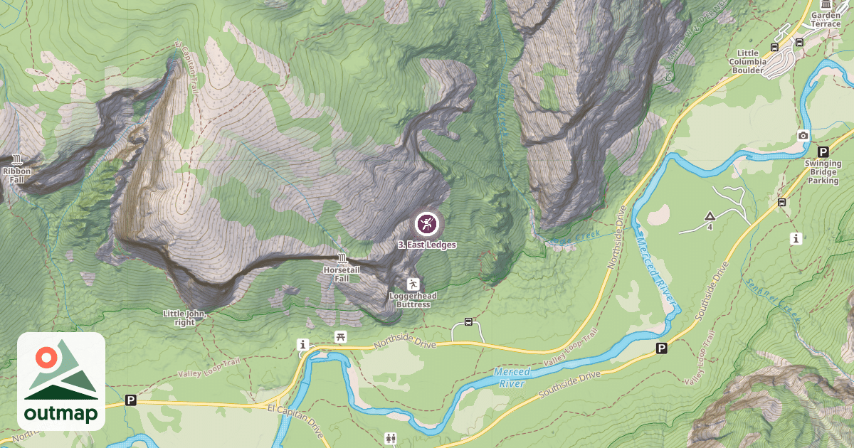 Map of 3. East Ledges
