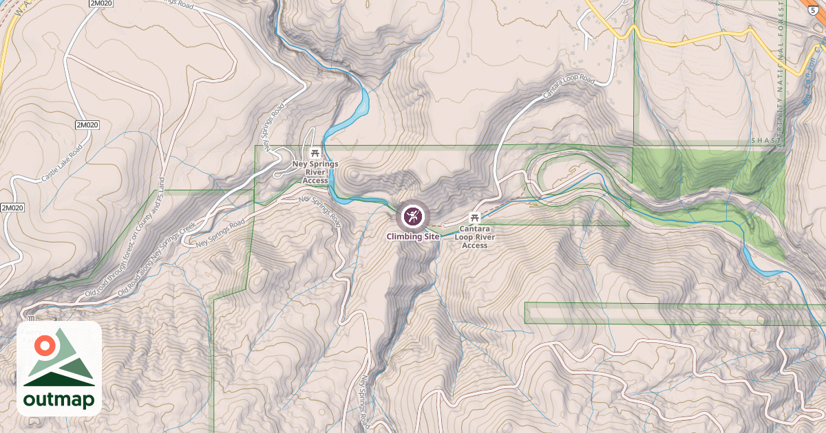 Map of Climbing Site
