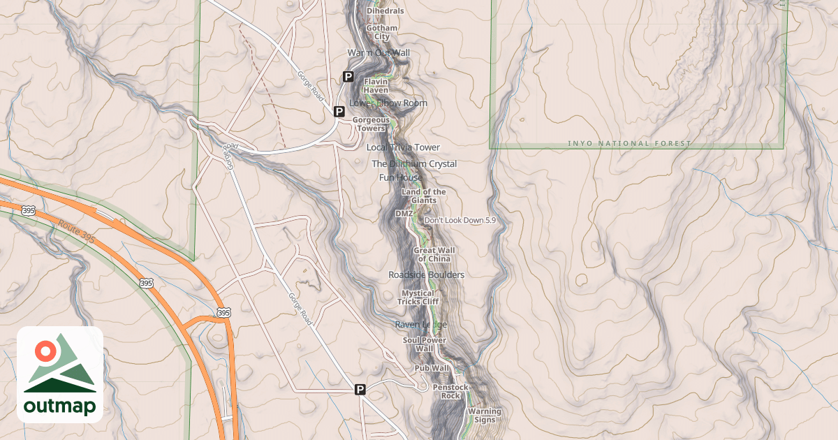 Map of Don't Look Down