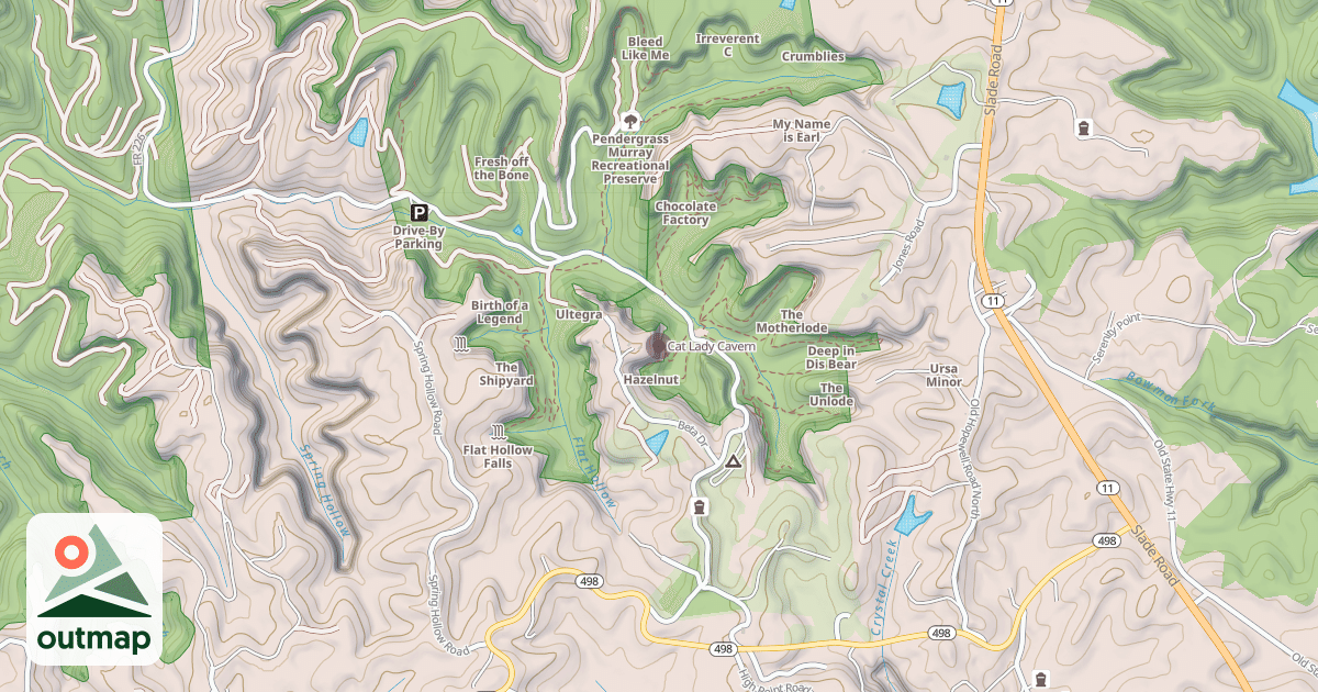 Map of Cat Lady Cavern