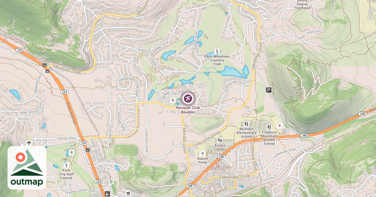 Map of Racquet Club Boulder