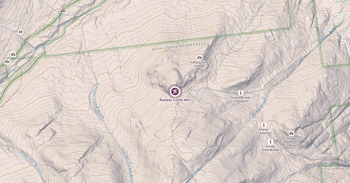 Map preview of Rooster Comb Mtn