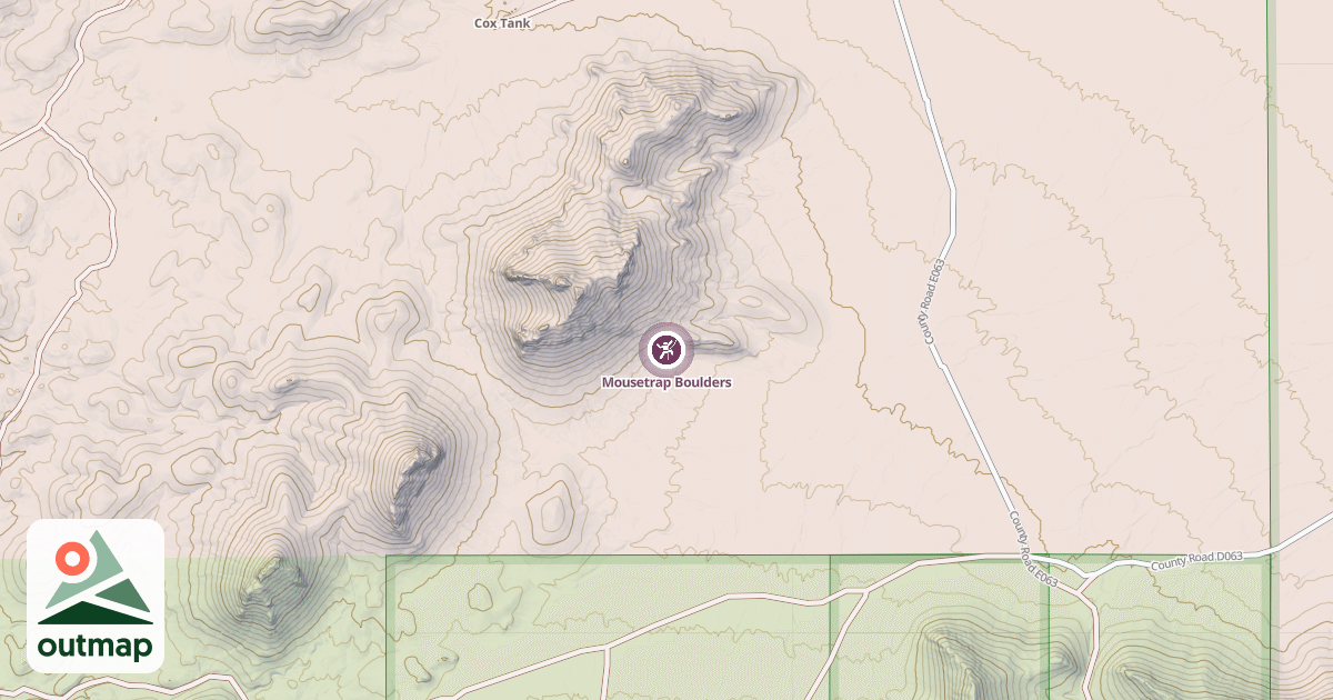 Map of Mousetrap Boulders