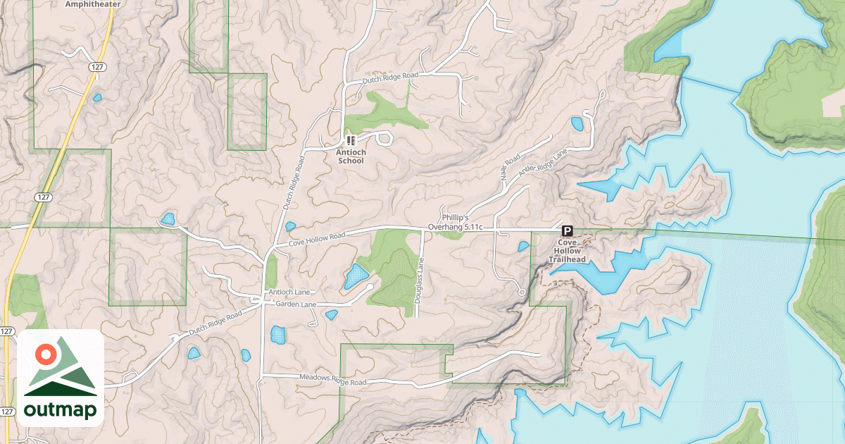 Map of Phillip's Overhang