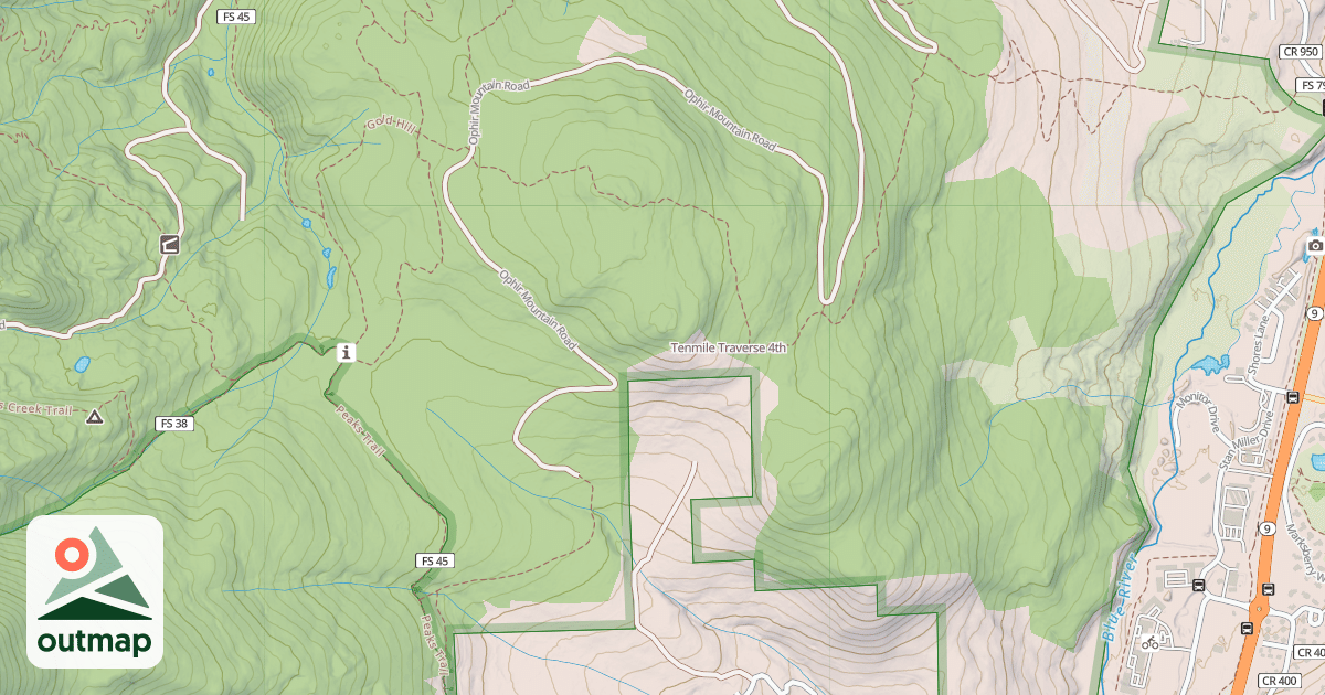 Map of Tenmile Traverse
