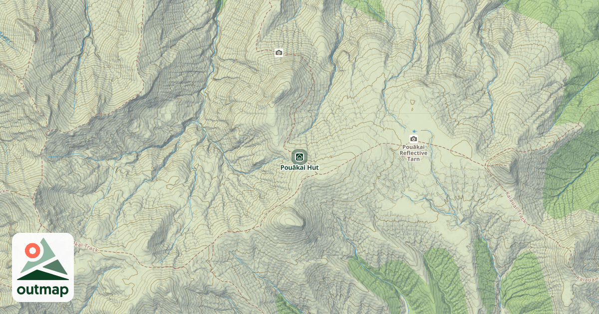 Map of Pouākai Hut