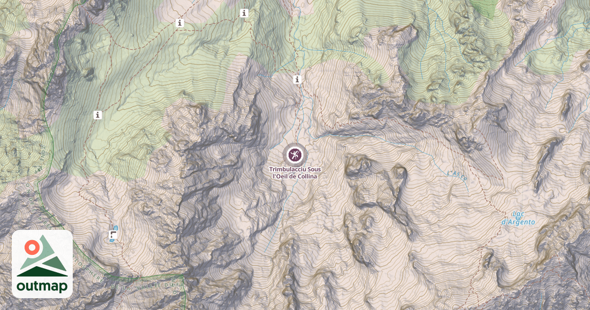 Map of Trimbulacciu Sous l'Oeil de Collina