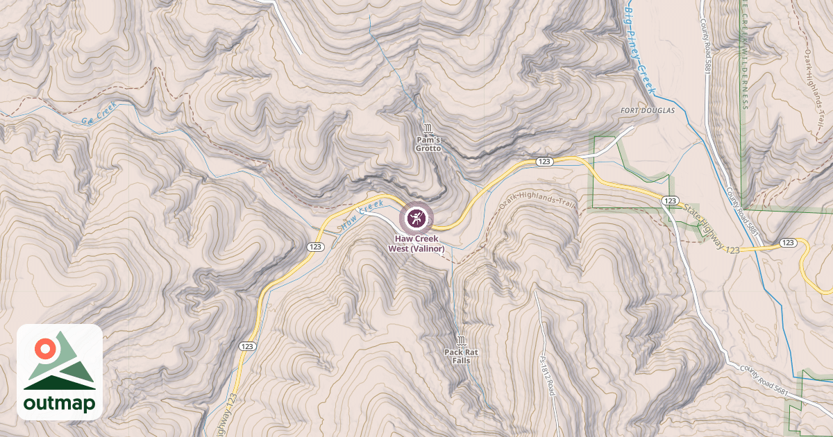 Map of Haw Creek West (Valinor)