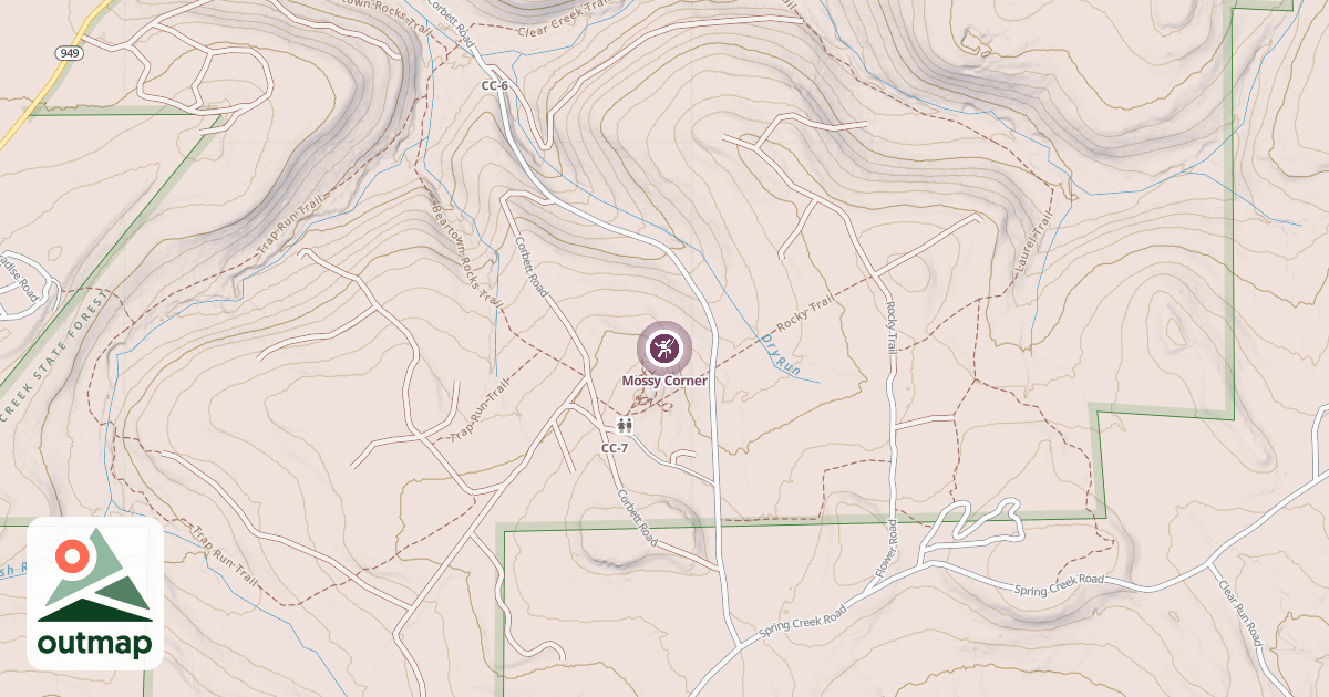 Map of Mossy Corner