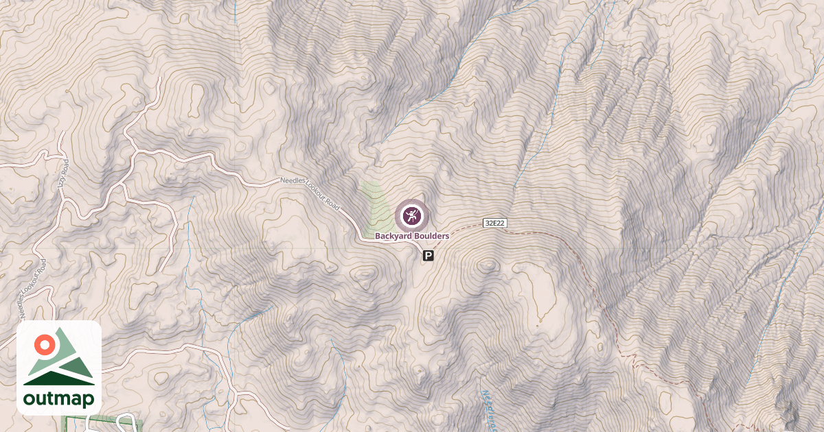 Map of Backyard Boulders