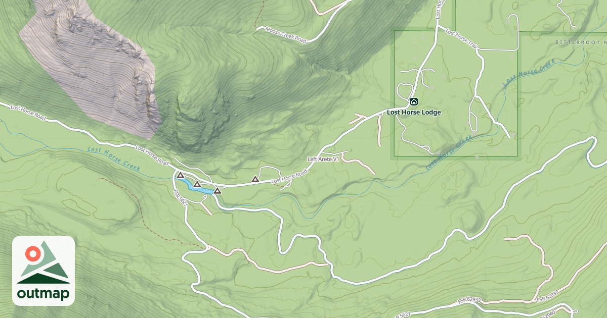 Map of Left Arete