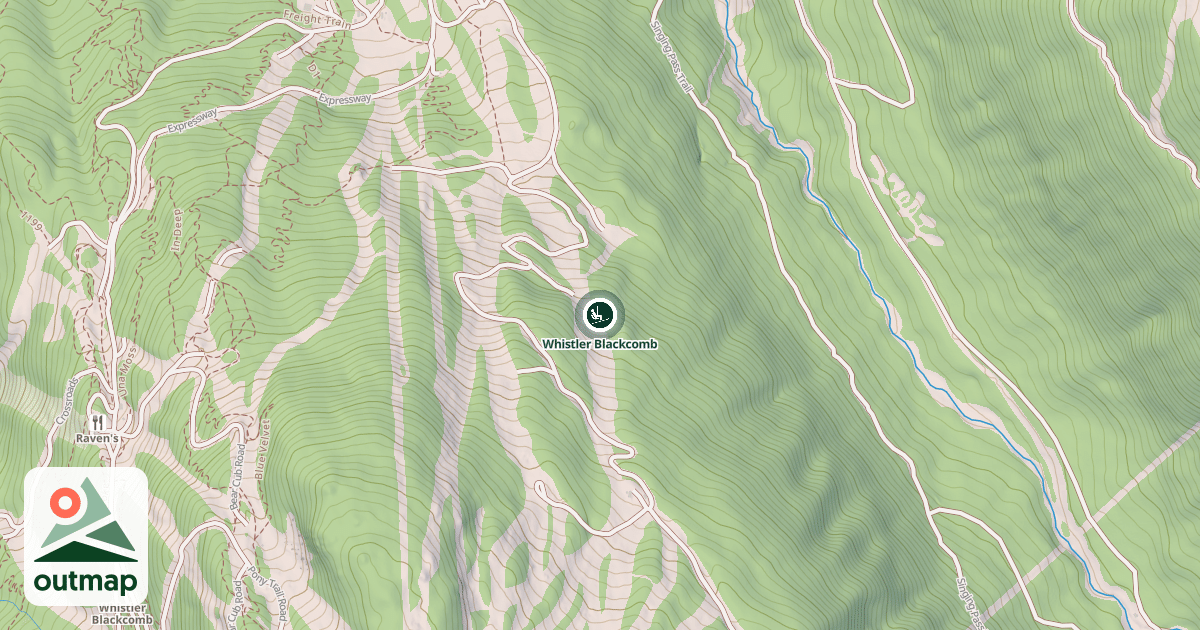Map of Whistler Blackcomb