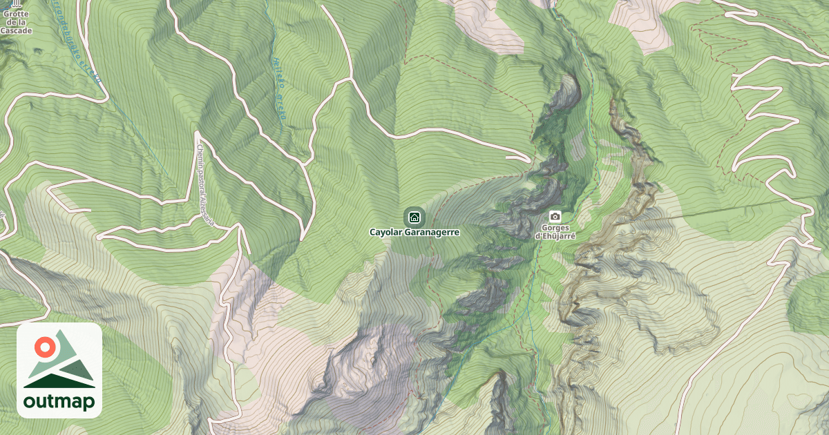 Map of Cayolar Garanagerre