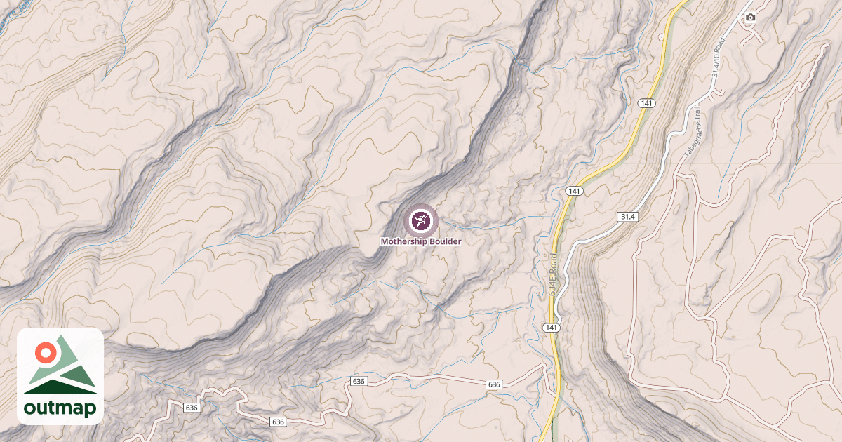 Map of Mothership Boulder
