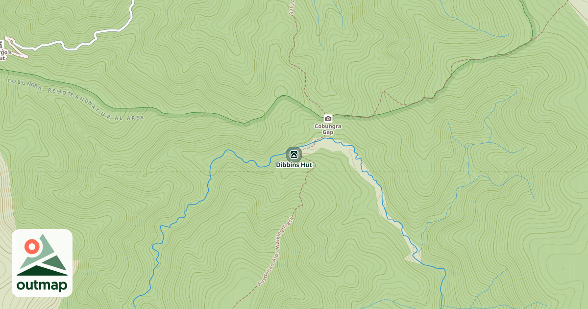 Map of Dibbins Hut