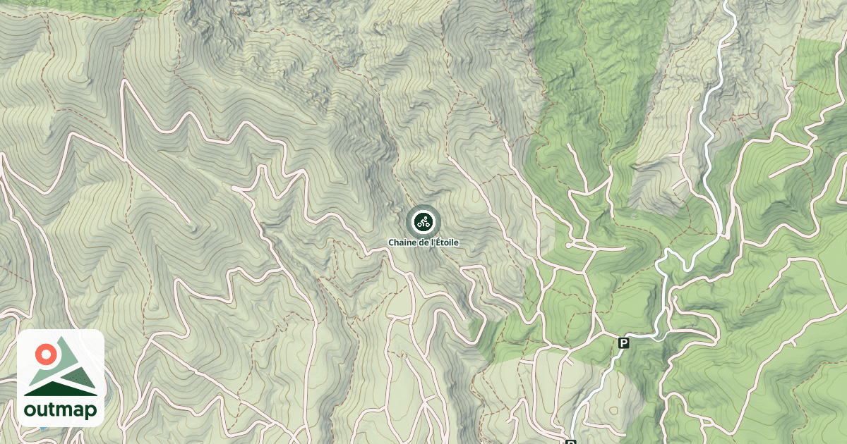 Map of Chaine de l'Étoile
