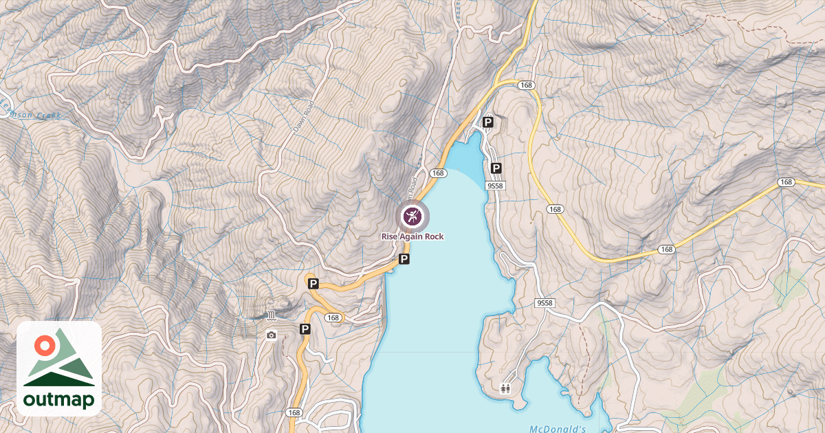 Map of Rise Again Rock