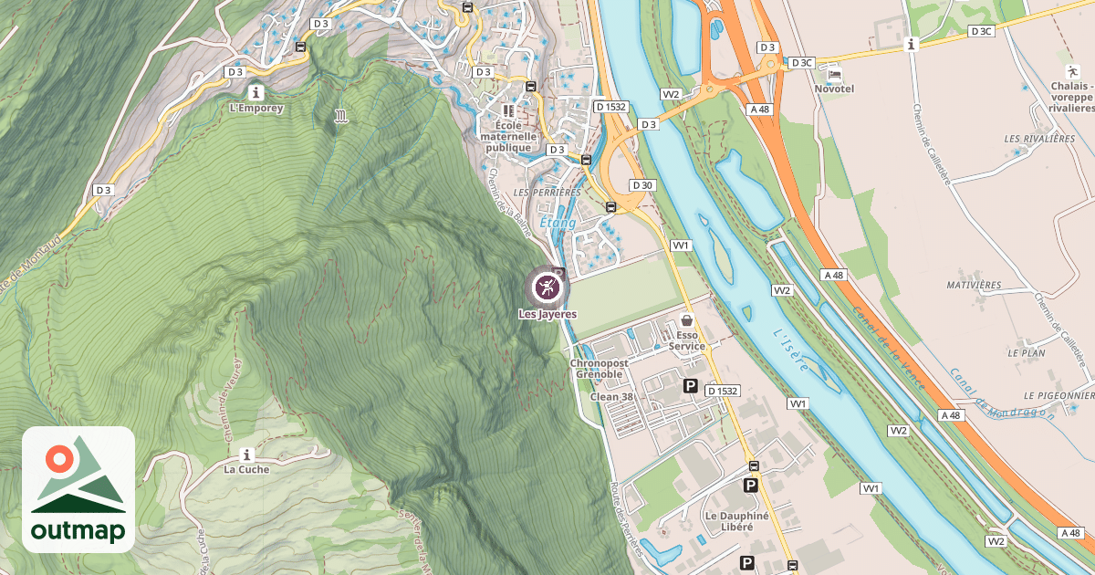 Map of Les Jayeres