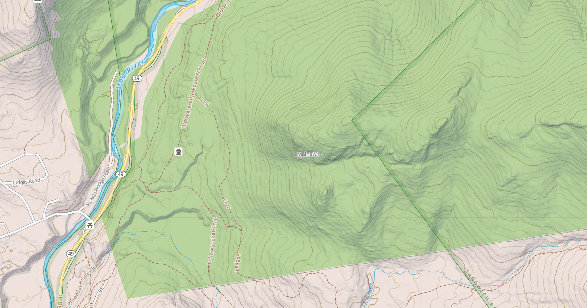 Map preview of Maine